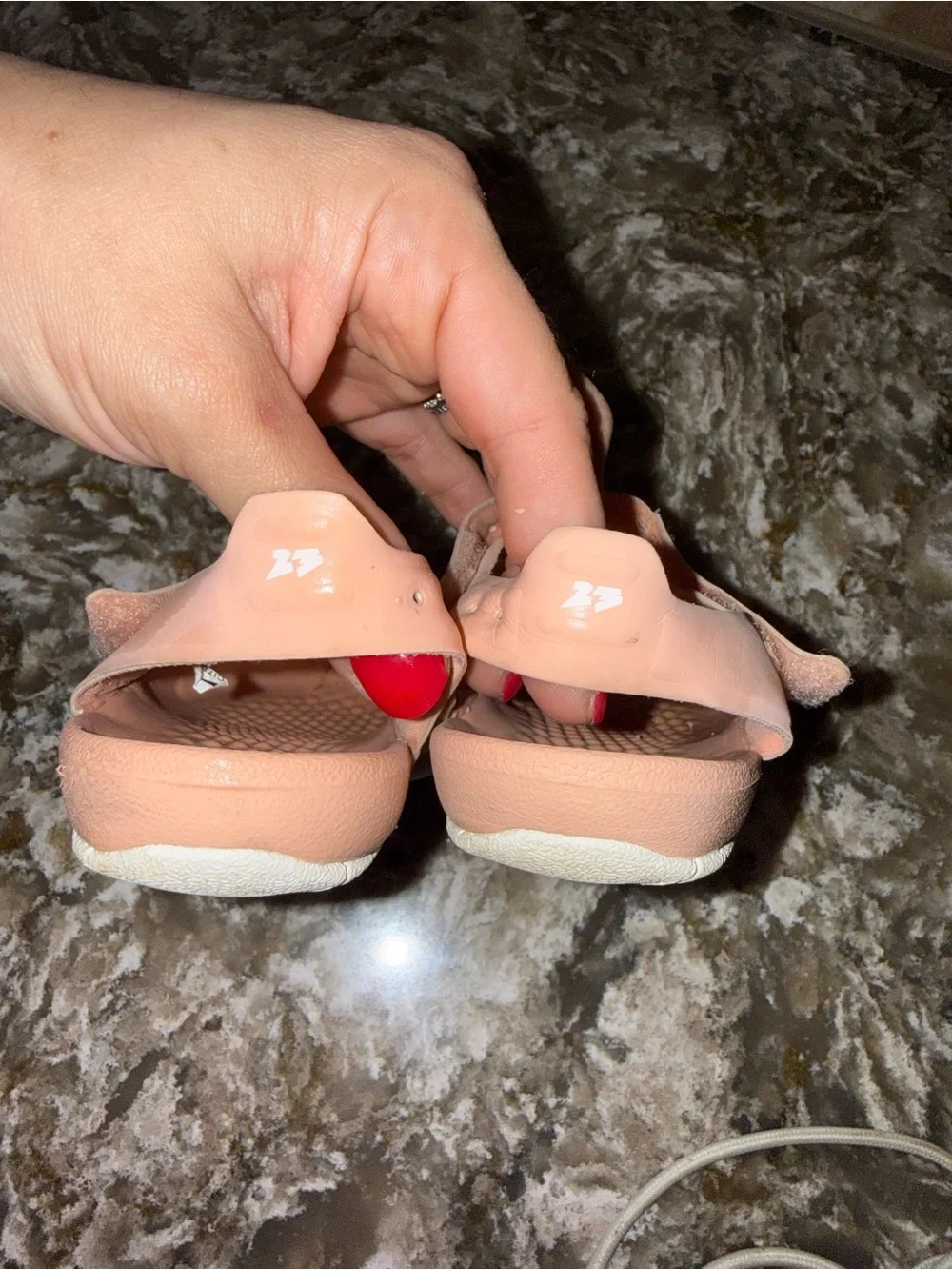 Jordan Peach Flare Toddler Girls Sandals Size 9C